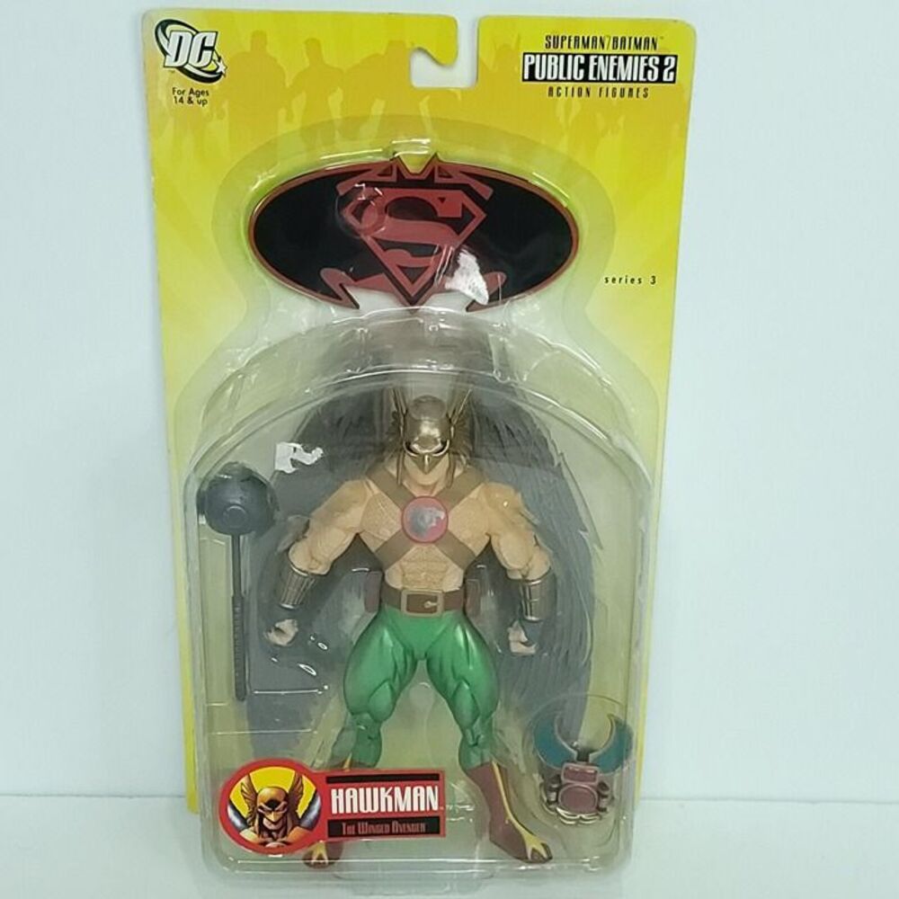 DC Superman/Batman Public Enemies Hawkman Series 3 Figure Sealed in package